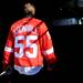 Detroit Red Wings player Niklas Kronwall makes his way back up the tunnel after a press conference announcing the 2013 Winter Classic on Thursday afternoon at Michigan Stadium. Melanie Maxwell I AnnArbor.com